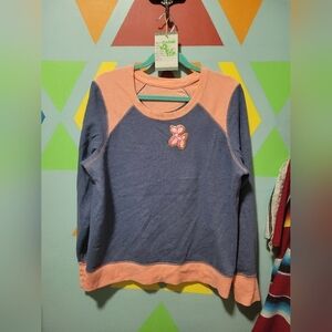 Tek Gear Women's Pullover Sweatshirt With Puffed Balloon Dog Patch Size XL